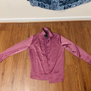 Nasty Gal satin shirt